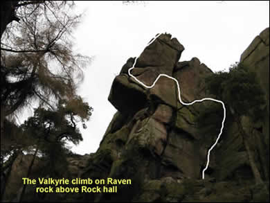 Valkyrie climbing route